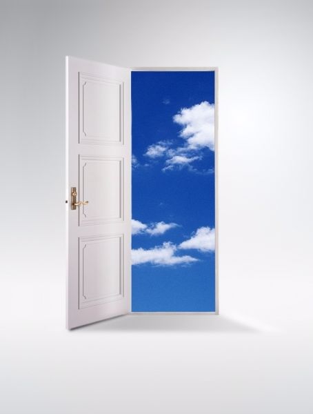 Sky in the door